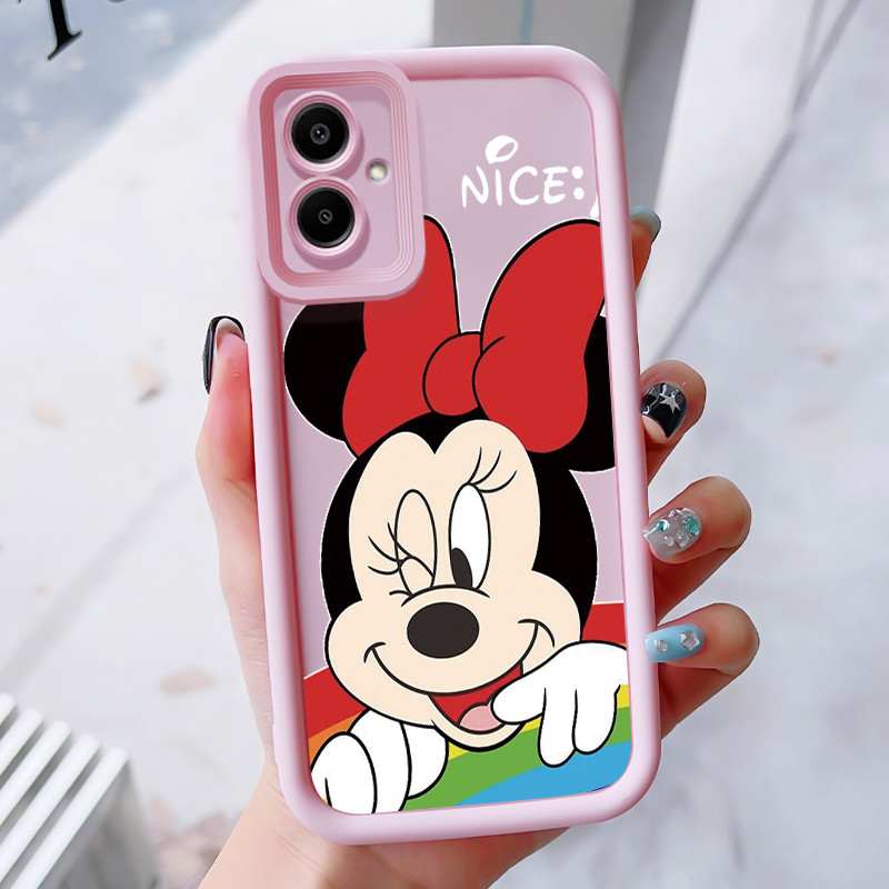เคสสำหรับ Samsung A06 4G เคสโทรศัพท์เมาส์น่ารักสามสีซิลิโคนกันกระแทก