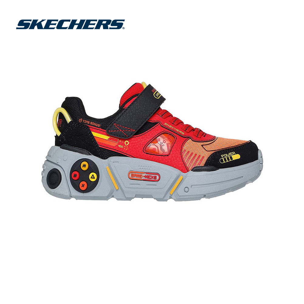 Skechers สเก็ตเชอร์ส รองเท้าเด็กผู้ชาย Boys Gametronix 2.0 Shoes - 402270L-BKRD