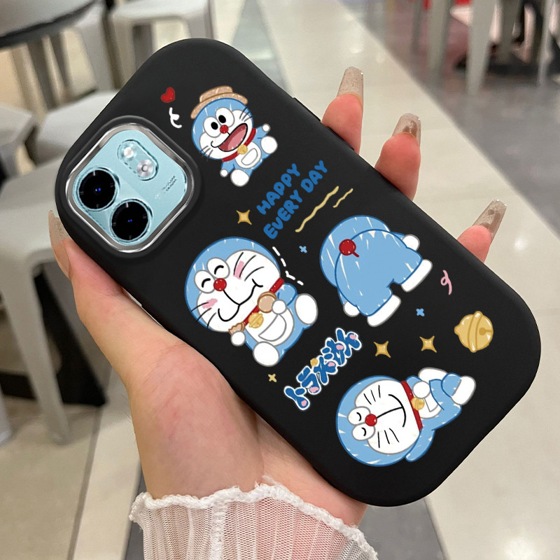 เคสสำหรับ Infinix Smart 9 Smart 9 HD Hot 50i เคสโทรศัพท์แมวหมีกันกระแทกกลมและอ้วน