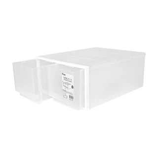 STACKO กล่องลิ้นชัก 2 ช่อง CK-92 50x40x21.2 ซม. สีขาว จัดส่งโดย HomePro