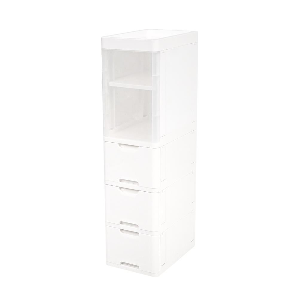 STACKO ตู้ลิ้นชัก 3 ชั้น PURE 27x40x101.5 ซม. สีขาว จัดส่งโดย HomePro
