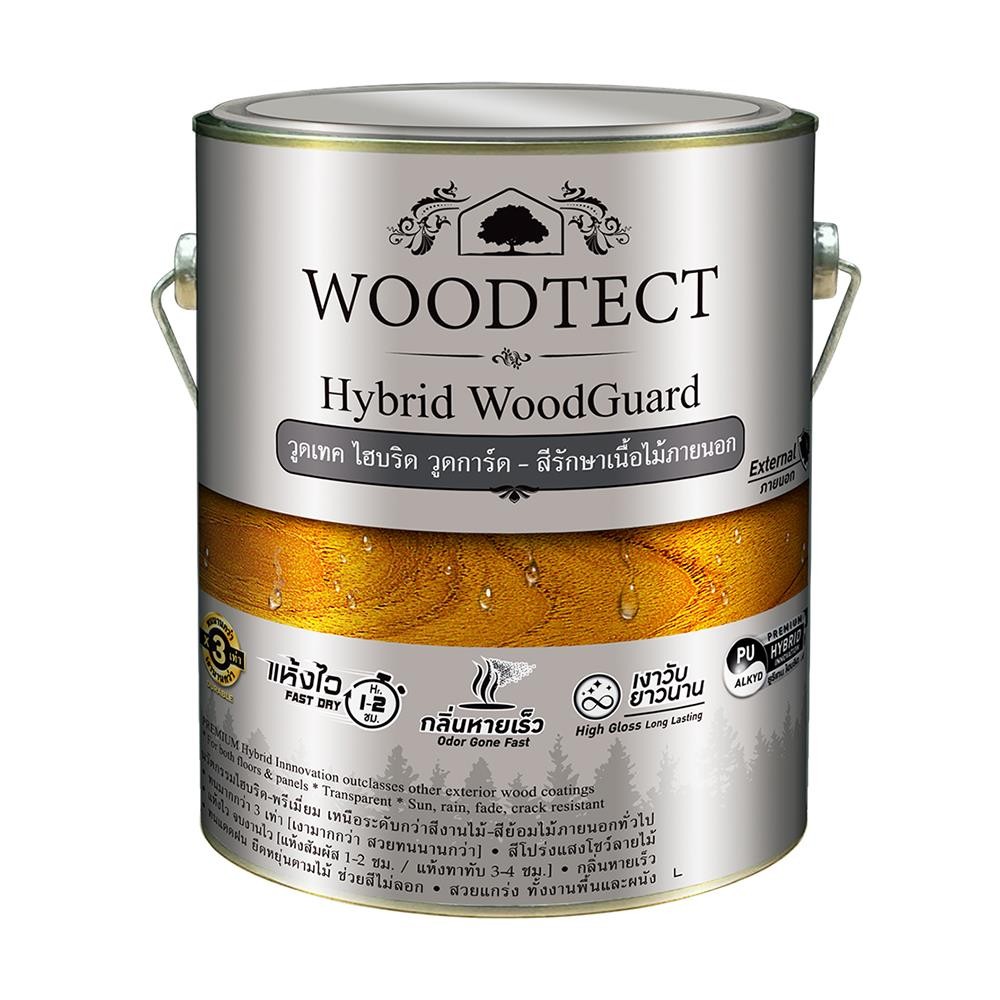 HomePro สีย้อมไม้  HYBRID WOODGUARD WW-5500 สีใส เงา 1 แกลลอน แบรนด์ WOODTECT