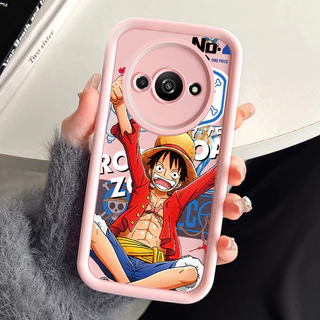 เคสสำหรับ Xiaomi Redmi A3 A3X POCO C61 เคสโทรศัพท์ตัวเอกอนิเมะสามสีซิลิโคนกันกระแทก