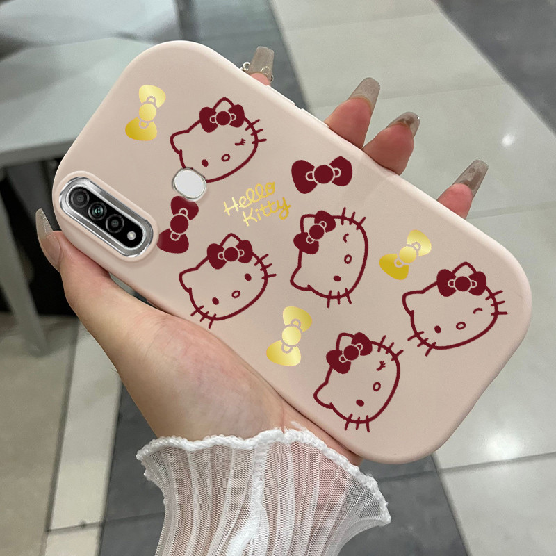 เคสสำหรับ OPPO A31 2020 A8 เคสโทรศัพท์แมวกันกระแทกกลมและอ้วน