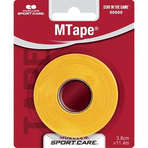 Mueller M Tape Team Color Blister Pack Gold 38mm Mtape 1 pc Non-Elastic Cotton 430823
