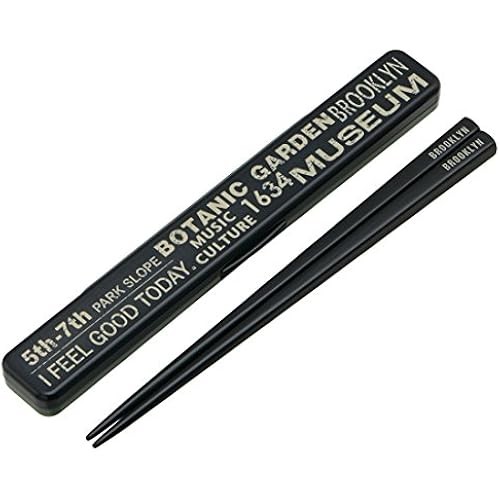 Skater Chopsticks Chopstick Box Set 19.5cm Brooklyn No Sound Made in Japan ABC4-A