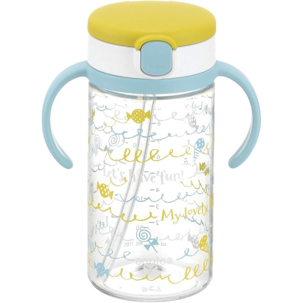 Richell Acrea Going Out Straw Mug R 320 Yellow, 1 Pack, 11.8 fl oz (320 ml), 7 MonthsDirectly from J