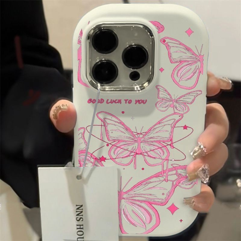 ผีเสื้อลายเส้นเคส Oppo A60 Reno 13F 12F 11F 8Z 7Z A57 A3X Find X8 A16 A3 Pro A77Sa93 A98 A78 A5I A58