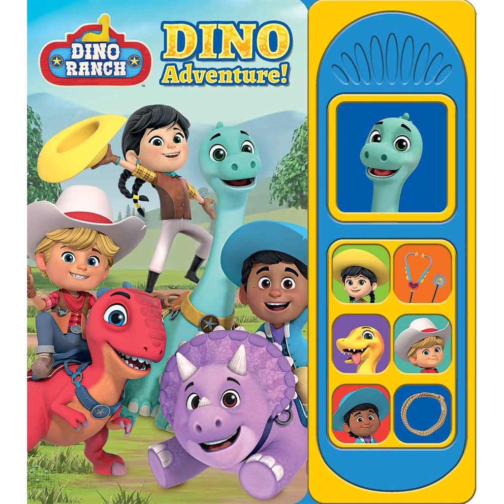 หนังสืออังกฤษใหม่ 7 BUTTON SOUND BOOK: DINO RANCH: DINO ADVENTURE!