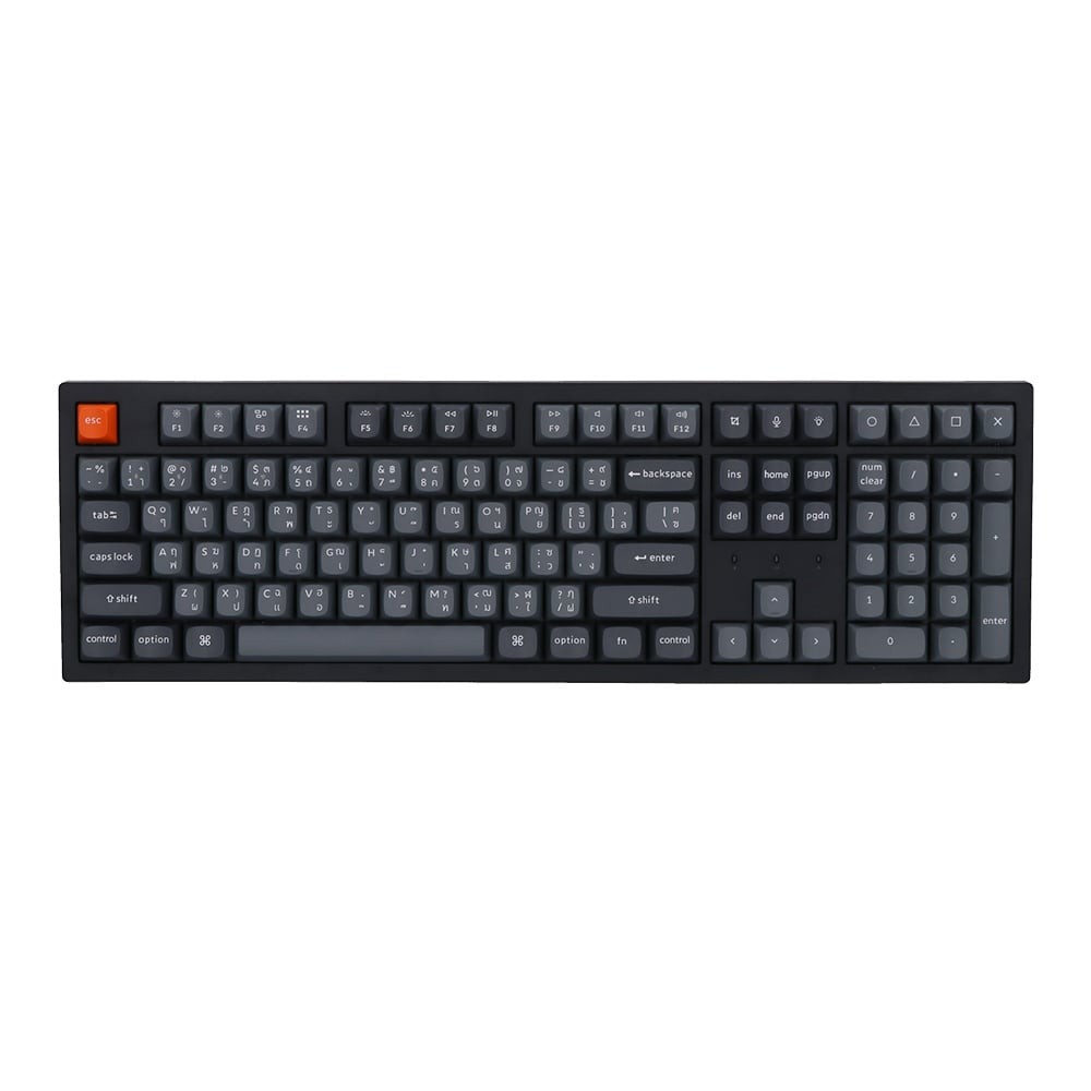 WIRELESS KEYBOARD (คีย์บอร์ดไร้สาย) KEYCHRON K10 MAX SILENT TRI-MODE CUSTOM QMK/VIA BROWN SW (K10M-H