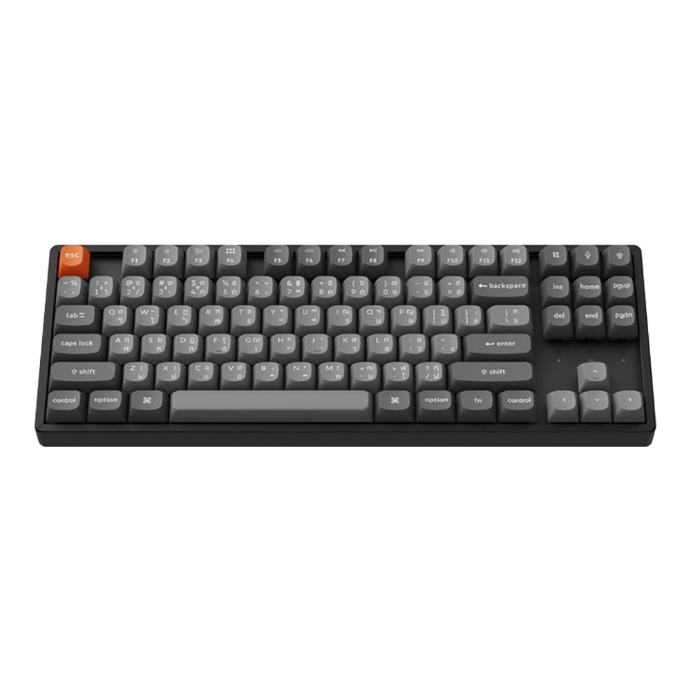WIRELESS KEYBOARD (คีย์บอร์ดไร้สาย) KEYCHRON K8 MAX QMK/VIA KEYCHRON SUPER RED SWITCH RGB EN/TH - BL