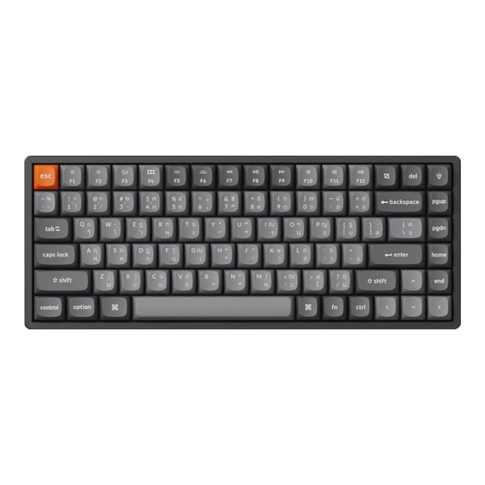 WIRELESS KEYBOARD (คีย์บอร์ดไร้สาย) KEYCHRON K2 MAX QMK/VIA BANANA SWITCH RGB EN/TH - BLACK (K2M-J4-