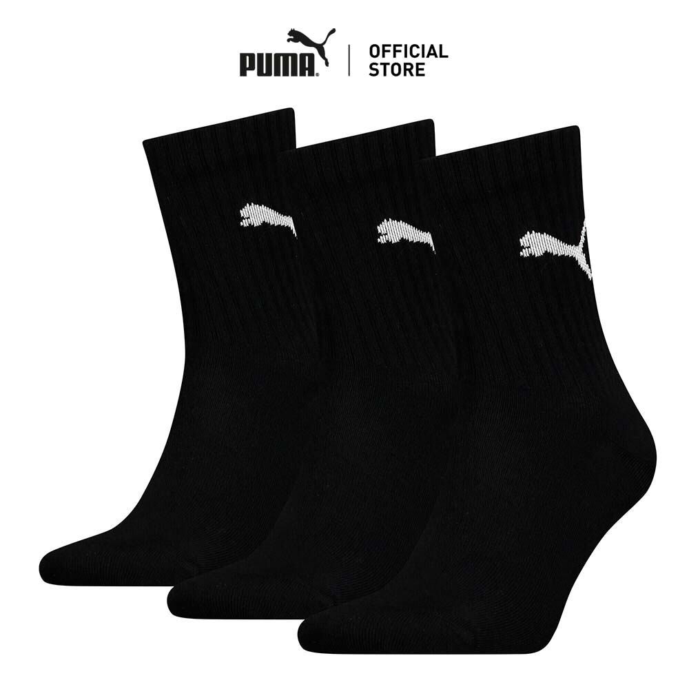 PUMA Various ถุงเท้าข้อสั้น แพ็ค 3 คู่ สำหรับทุกเพศ สีดำ - 93826602