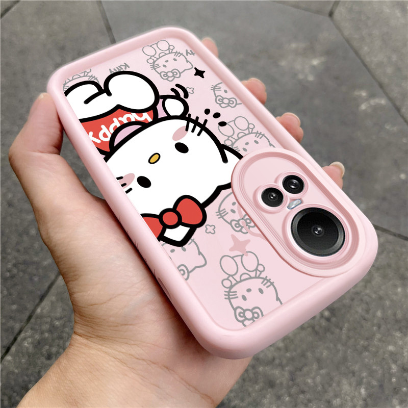 เคสสำหรับ OPPO Reno 10 5G Reno 10 Pro 5G Reno 10 Pro Plus เคสโทรศัพท์แมวสุนัขสามสีซิลิโคนกันกระแทก