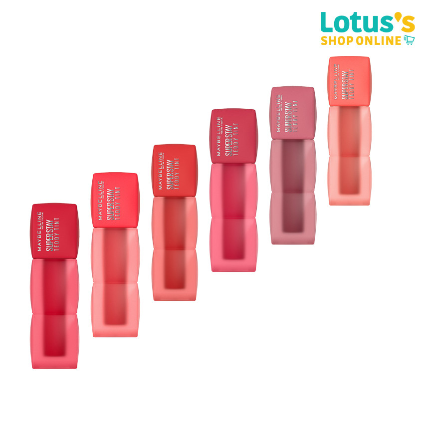 เมย์เบลลีน นิวยอร์ก ลิปทินท์ ซุปเปอร์ เท็ดดี้ ทินท์ MAYBELLINE NEWYORK LIPS TINT SUPERSTAY TEDDY TIN