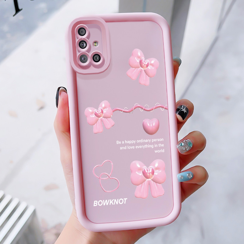 เคสสำหรับ Samsung Galaxy A51 M40s เคสโทรศัพท์กุทัณฑ์สามสีซิลิโคนกันกระแทก
