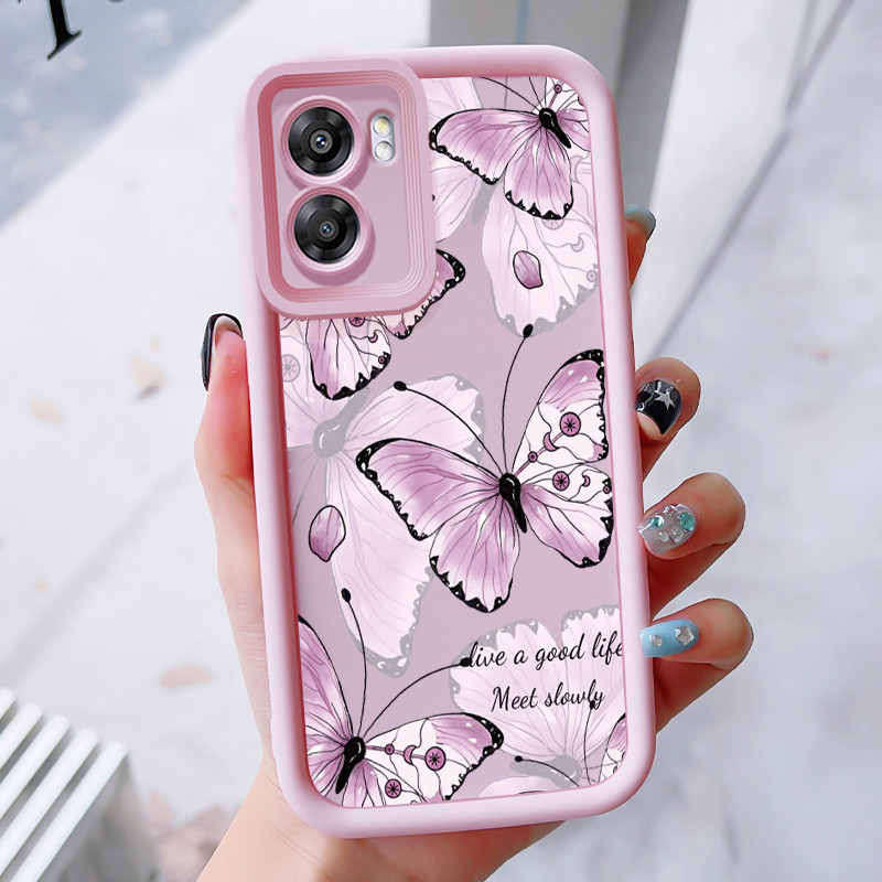 เคสสำหรับ OPPO A57 2022 A77 A2022 A57s A57e A77s เคสโทรศัพท์ผีเสื้อซิลิโคนกันกระแทก – โปรปัง