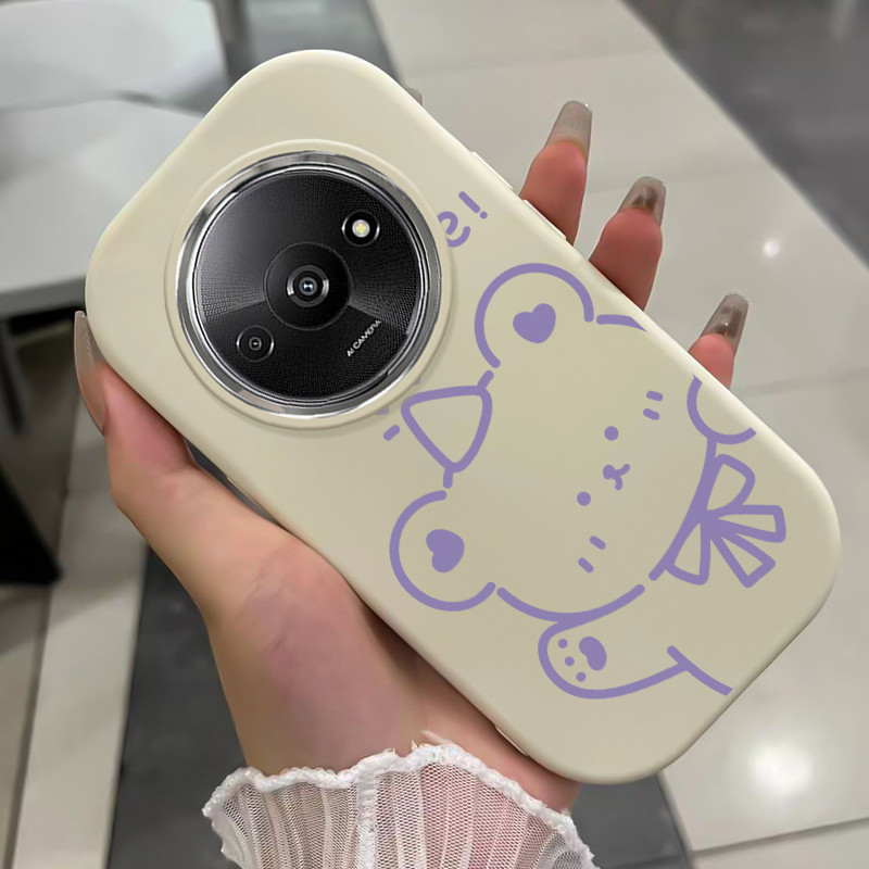 เคสสำหรับ Xiaomi Redmi A3 A3X POCO C61 เคสโทรศัพท์หมีแมวน่ารักกันกระแทก ราคา ถูกที่สุด ดีลบีเคเค แกลเลอรีภาพที่ 2