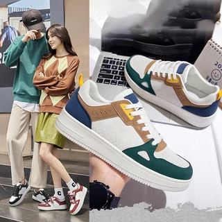 พร้อมส่ง รองเท้าผ้าใบแฟชั่น Unisex ผ้าใบแนวสตรีท ไซส์เด็ก-ผู้ใหญ่ 27-45 มีหลายสี พื้นหนานุ่ม เบา ระบายอากาศดี [LN6868]