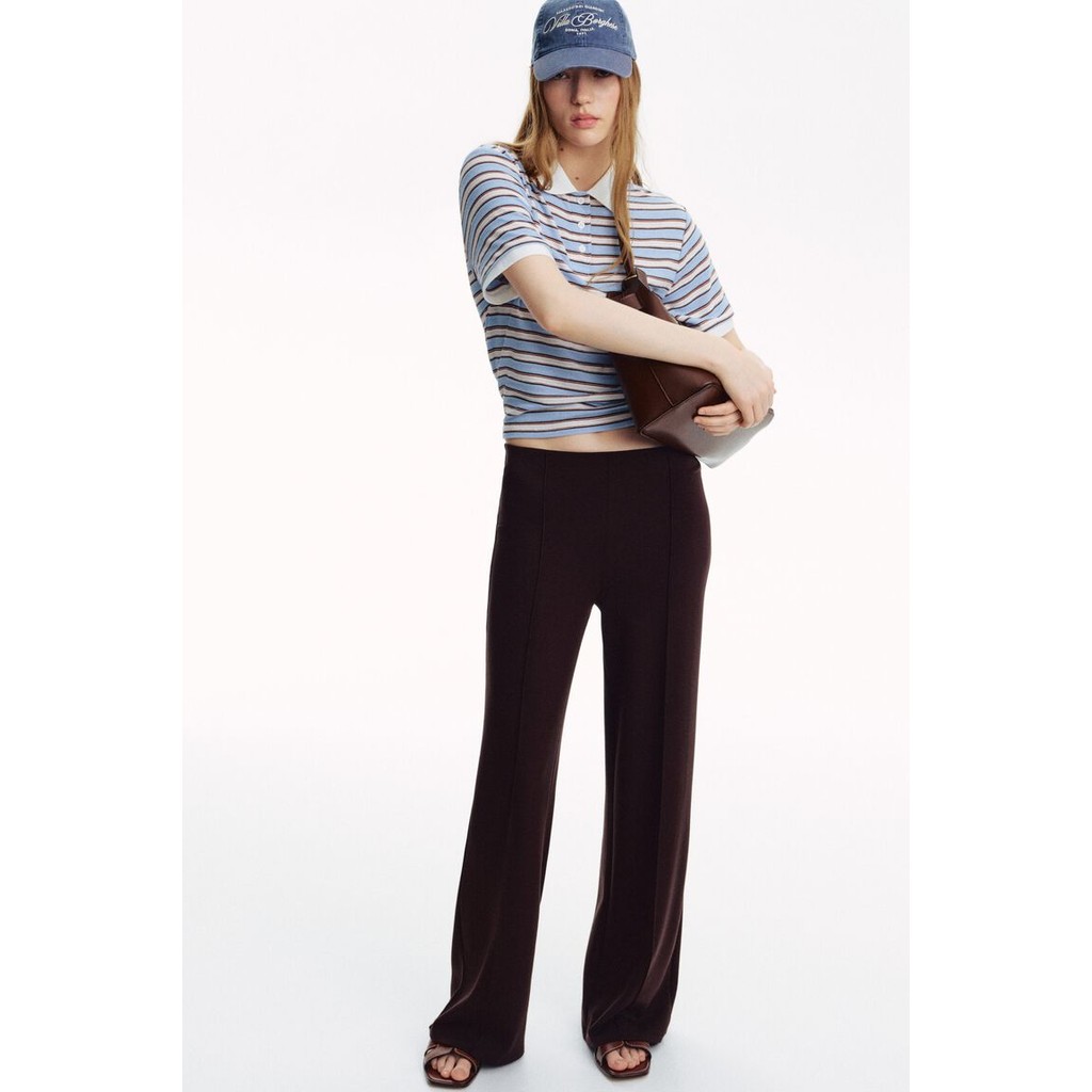 H&M(เอชแอนด์เอ็ม) กางเกงเทเลอร์ทรงพอดีตัว ผู้หญิง 1296062