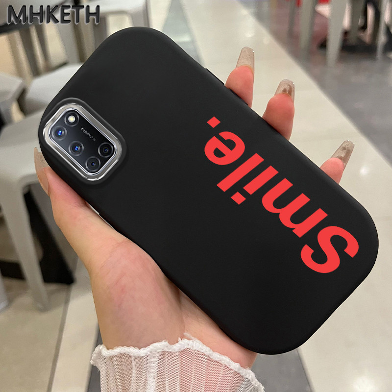 MHKETH เคสสำหรับ OPPO A52 A72 A92 A74 A95 F19 F19s เคสโทรศัพท์ซิลิโคนกันกระแทกระดับไฮเอนด์เรียบง่ายและมีสไตล์