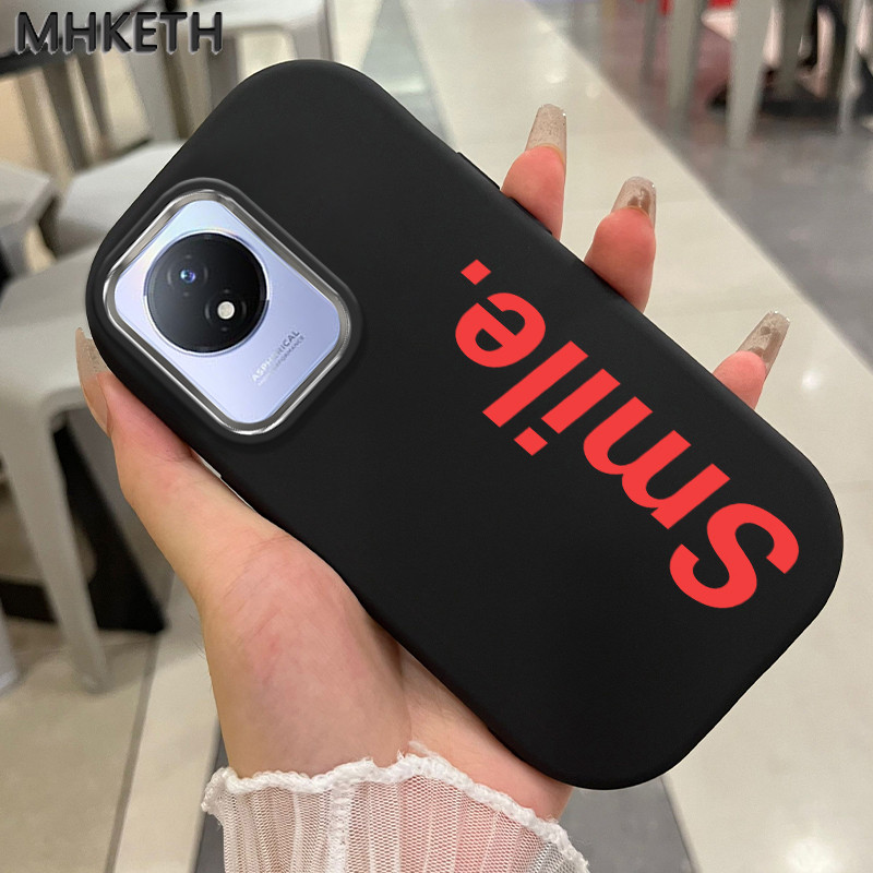 MHKETH เคสสำหรับ VIVO Y02 Y02A Y02T Y02s Y11 2023 เคสโทรศัพท์ซิลิโคนกันกระแทกระดับไฮเอนด์เรียบง่ายและมีสไตล์