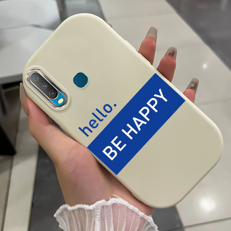 เคสสำหรับ VIVO Y12 Y15 Y17 Y12i เคสโทรศัพท์คําบุคลิกภาพกันกระแทกกลมและอ้วน