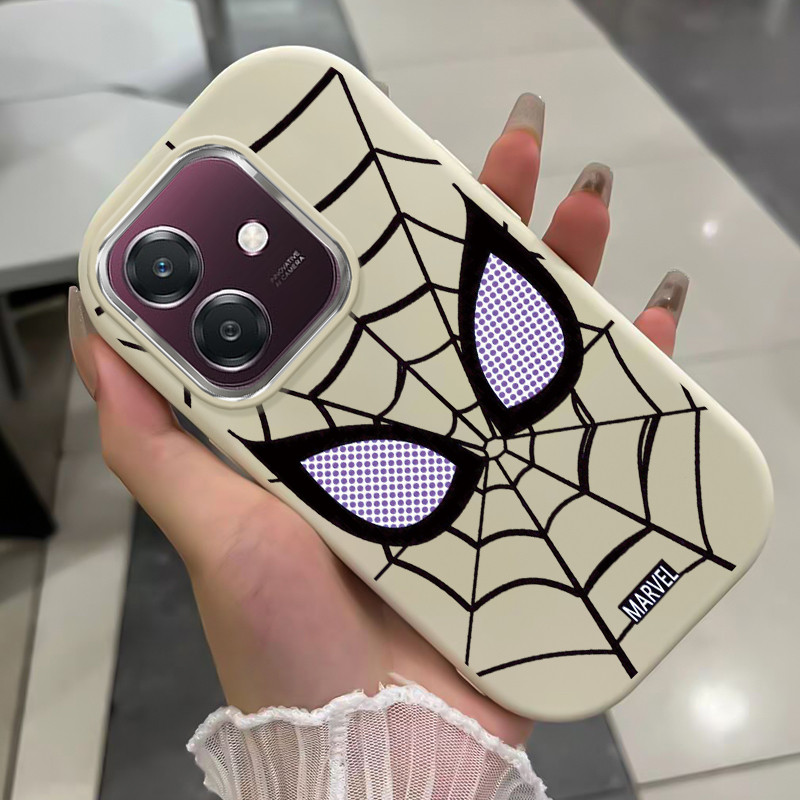 เคสสำหรับ OPPO A3 2024 A3 5G A3X 4G A3X 5G A3 Pro 5G เคสโทรศัพท์ใยแมงมุมกันกระแทกกลมและอ้วน