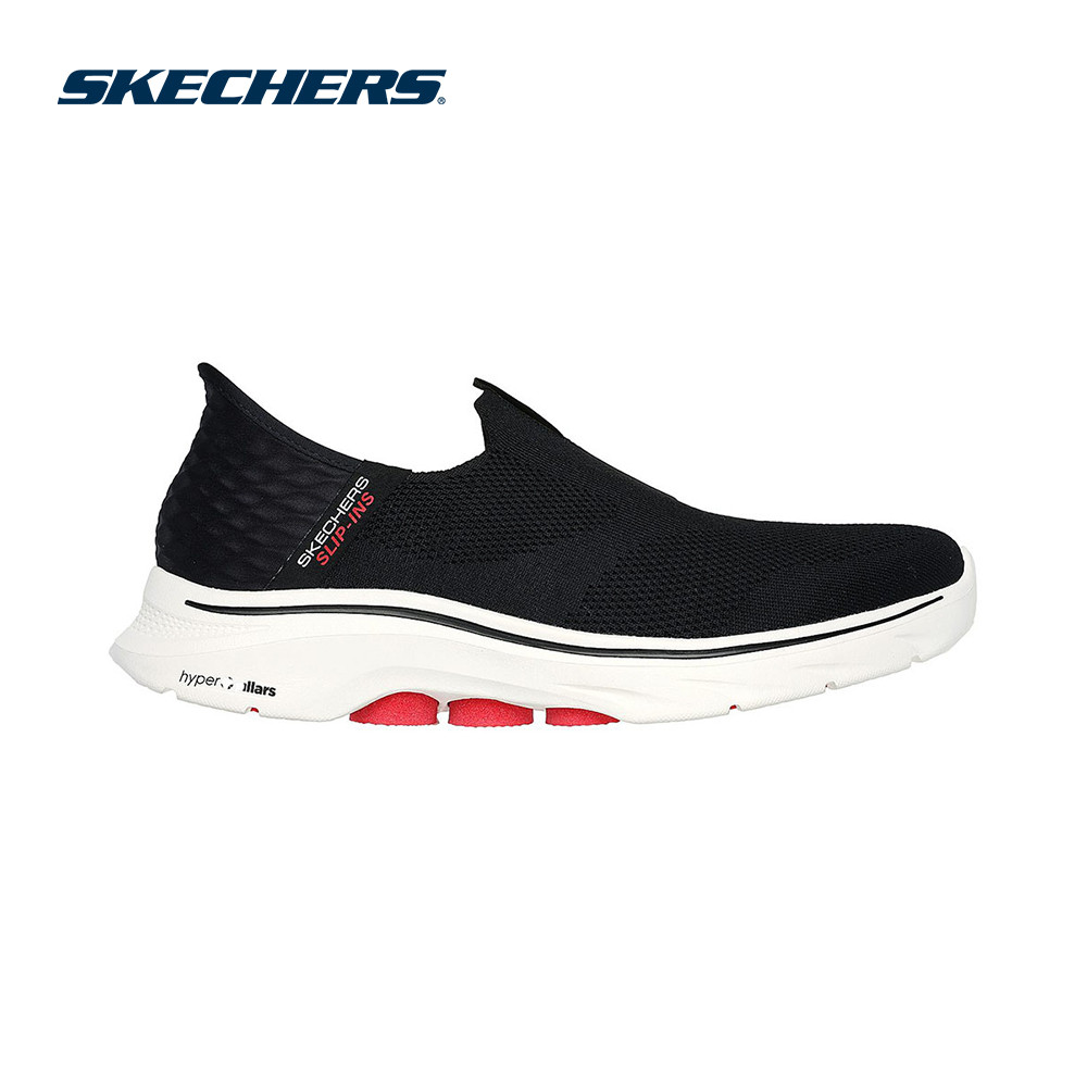 Skechers สเก็ตเชอร์ส รองเท้าผู้ชาย Men GOwalk 7 GOwalk Shoes - 216641WW-BKW - Air-Cooled Memory Foam