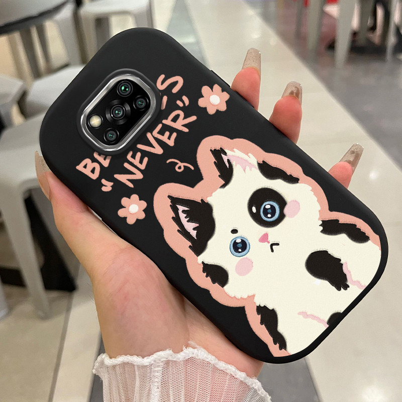 เคสสำหรับ Xiaomi POCO X3 Pro X3 NFC F3 13T Pro เคสโทรศัพท์แมวสุนัขน่ารักกันกระแทกกลมและอ้วน