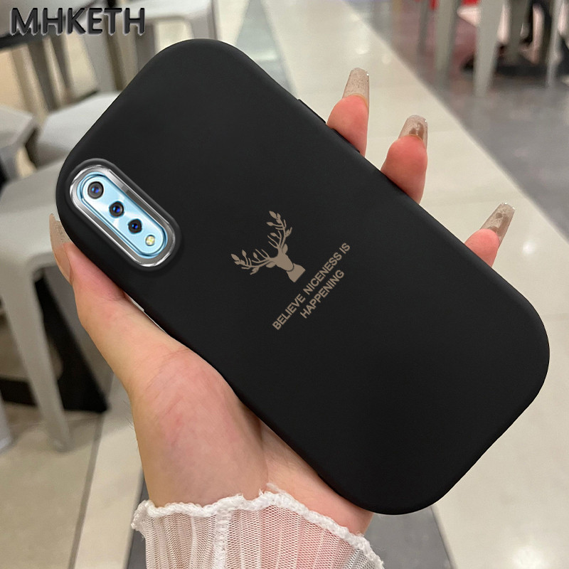 MHKETH เคสสำหรับ VIVO S1 เคสการออกแบบหัวกวางขั้นสูงเคสโทรศัพท์ง่าย