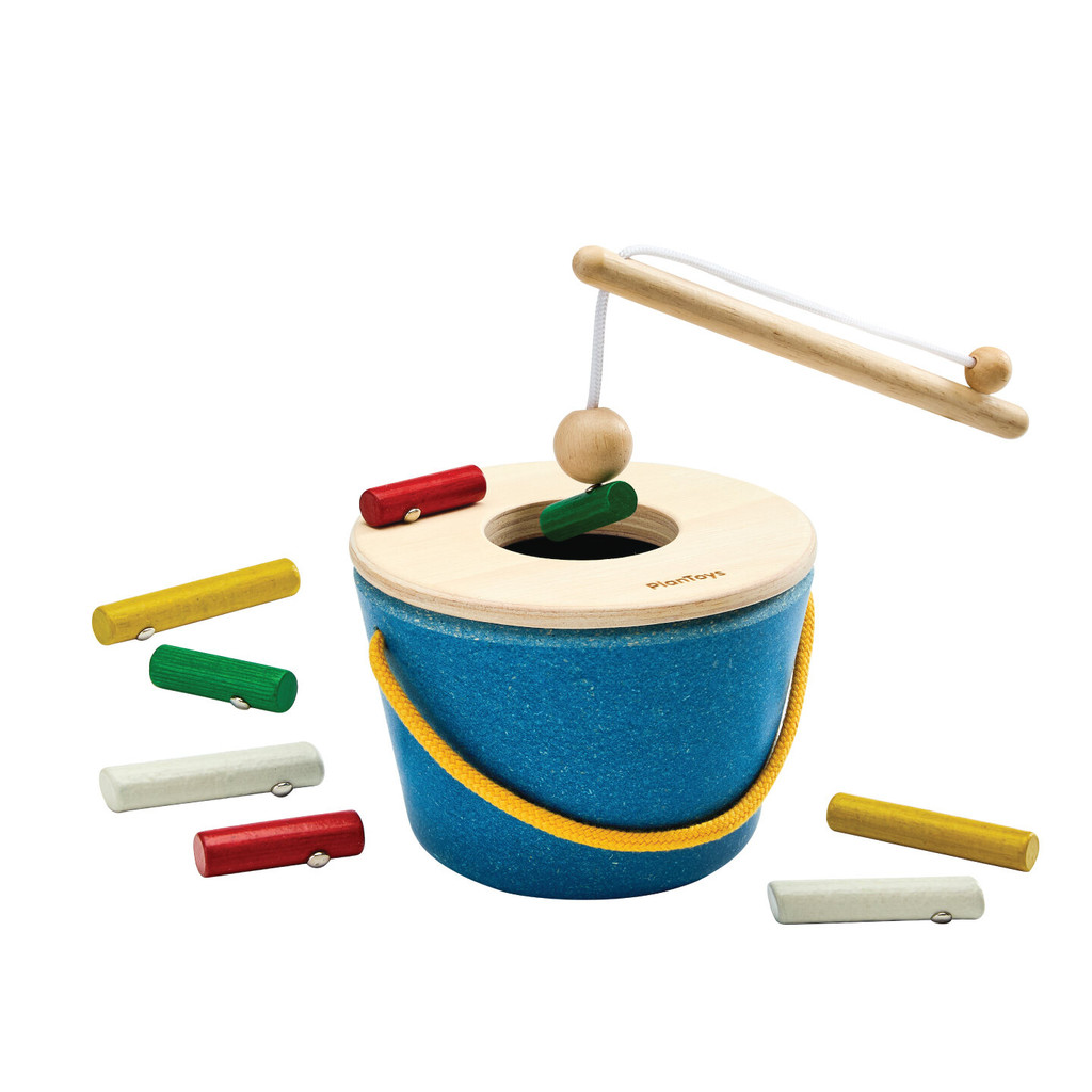 PlanToys ของเล่นไม้ 5918 Timber Tots Catch เกมตกไม้แม่เหล็ก เสริมพัฒนาการ สำหรับเด็กอายุ 3 ปี ขึ้นไป