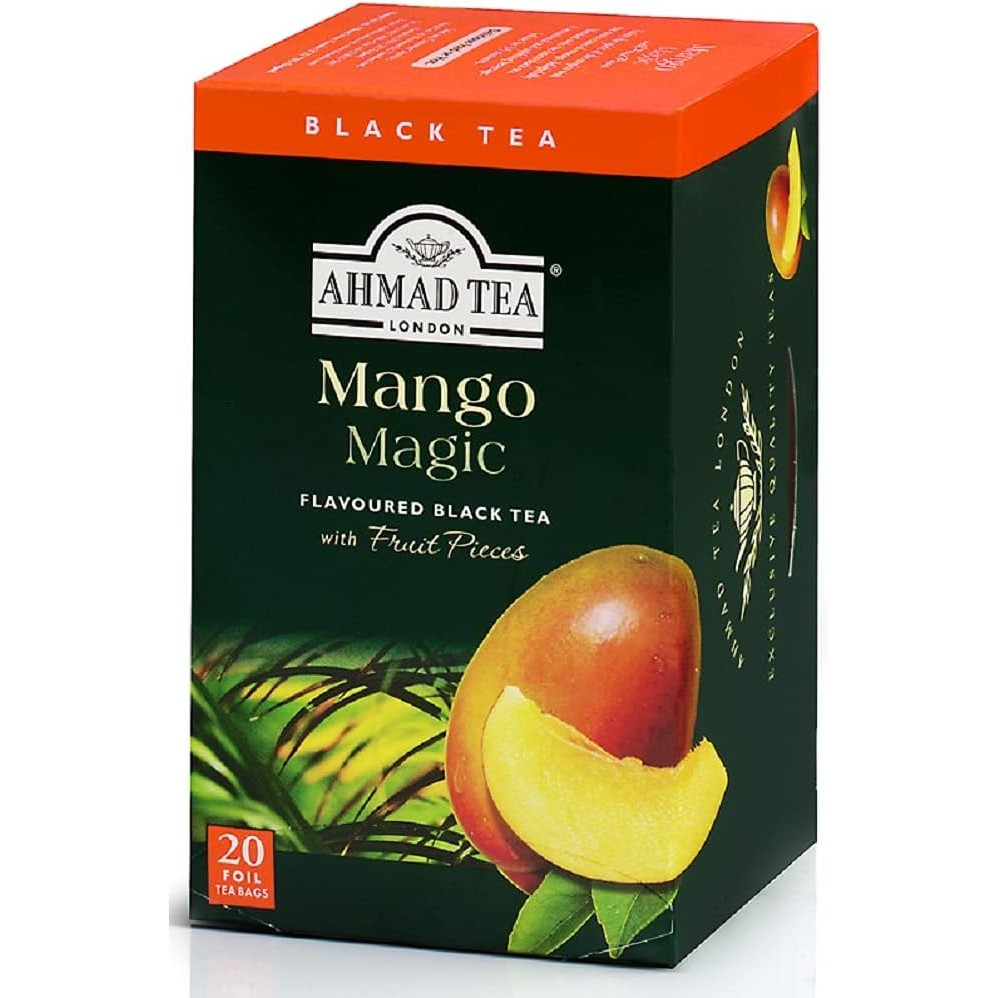 20 Bags of Ahmad Tea Mango Tea Bags [AHMAD TEA British Brand Individually Packaged]Directly from Jap
