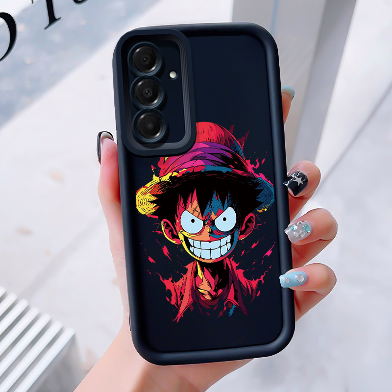 เคสสำหรับ Samsung A16 4G A16 5G เคสโทรศัพท์ตัวเอกอนิเมะสามสีซิลิโคนกันกระแทก