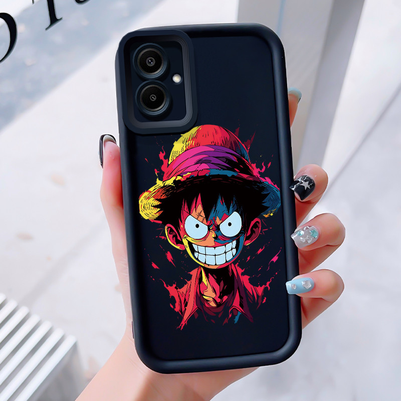 เคสสำหรับ Samsung A06 4G เคสโทรศัพท์ตัวเอกอนิเมะสามสีซิลิโคนกันกระแทก