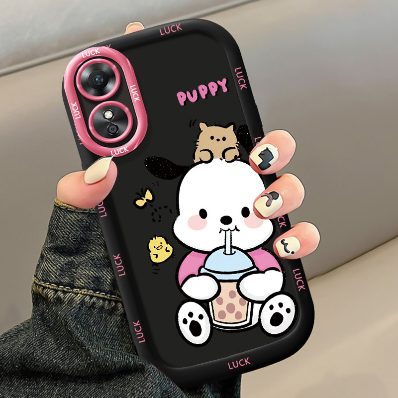 เคสสำหรับ OPPO A17 A17K เคสโทรศัพท์สุนัขจิ้งจอกกันกระแทกป้องกันการตก
