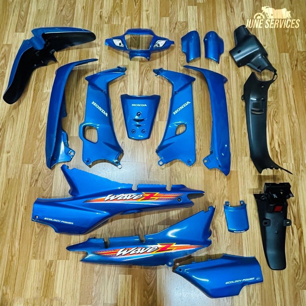 ชุดสี Wave Z รุ่นแรก (คลัสมือ) รุ่นดั้ม 16 ชิ้น สีน้ำเงินฟ้า (331) ติดลายwave z รุ่น1 (ใช้ได้ปี2002-2004) - รูปที่ 3