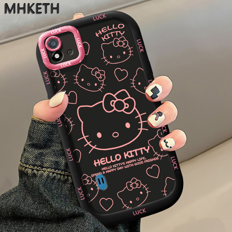 MHKETH เคสสำหรับ Realme C20 C20A C11 2021 เคสมือถือลายแมวน่ารักและเป็นที่นิยม
