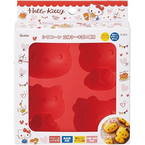 Skater ซิลิโคน Yaki Mini Madeleine แม่พิมพ์เค้ก Hello Kitty Snack Time Sanrio Slm4-A