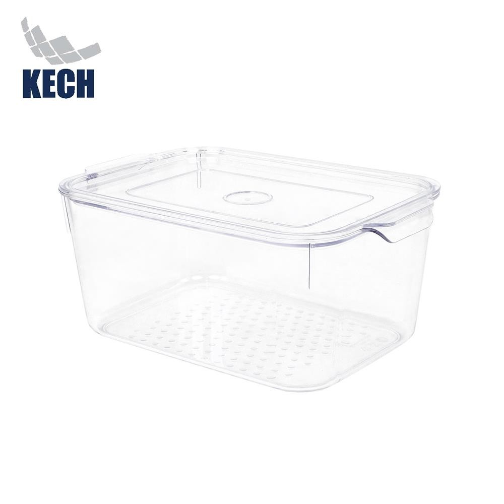 KECH กล่องจัดเก็บในตู้เย็นซ้อนได้37.5x21.5x15cm. จัดส่งโดย HomePro