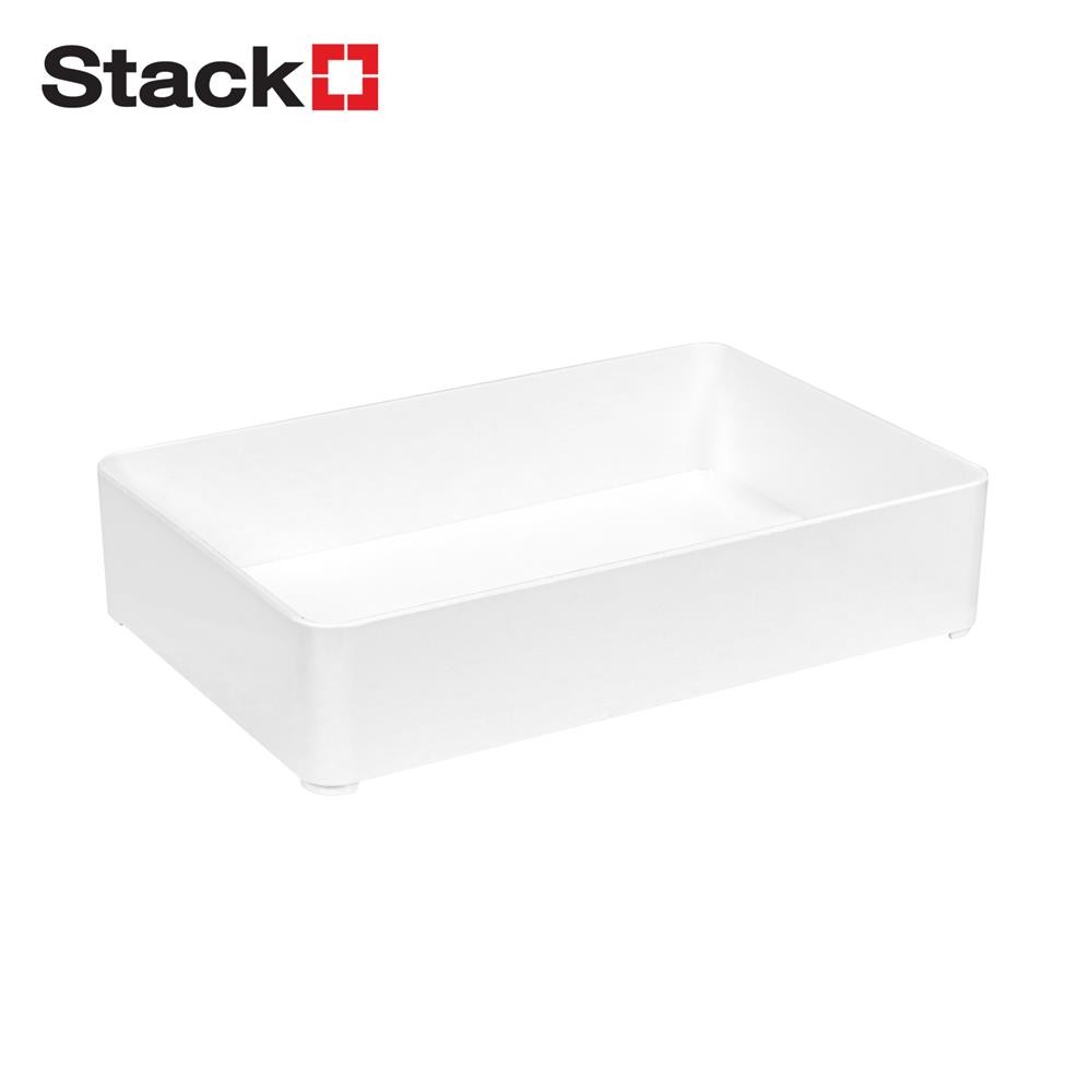 STACKO ถาดใส่ของ ST-301 SIZE L 15.20x22.80x5.20 ซม. สีขาว จัดส่งโดย HomePro