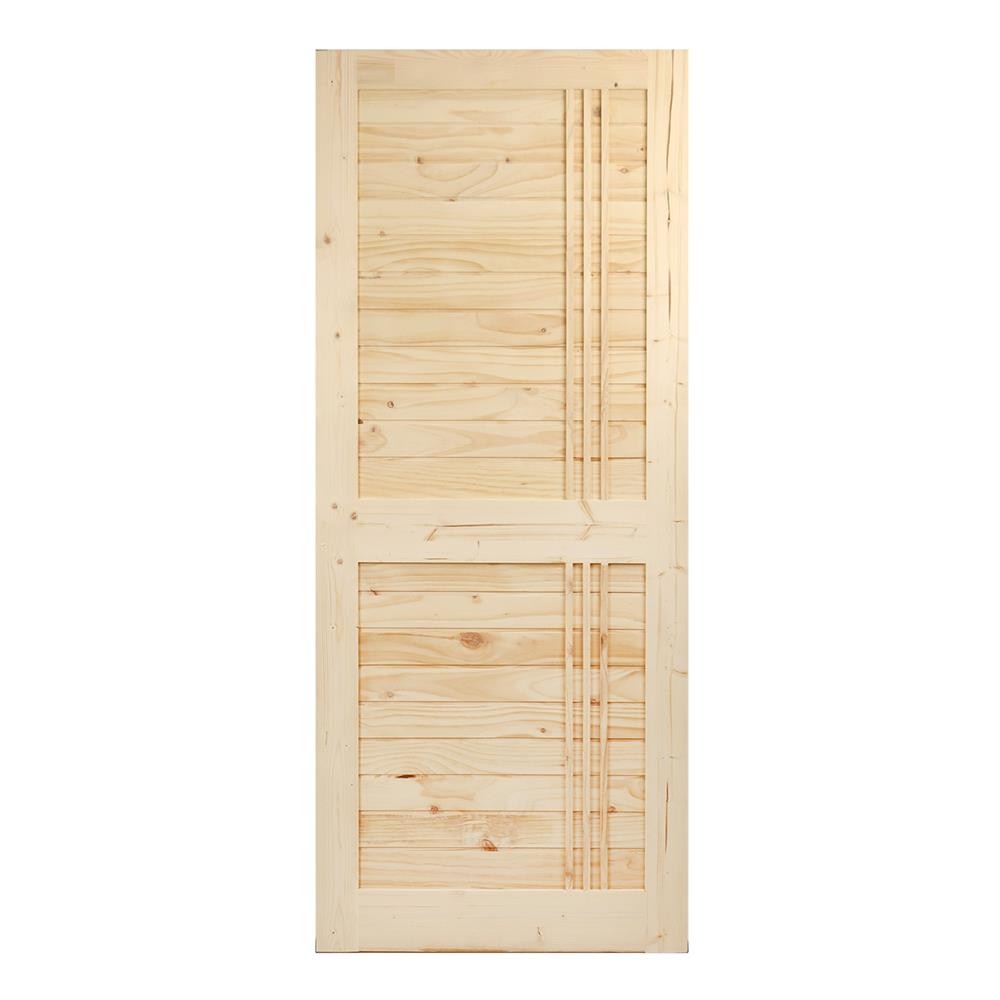 AZLE ประตูไม้สน –EZ27BJ 80X200 ซม. จัดส่งโดย HomePro