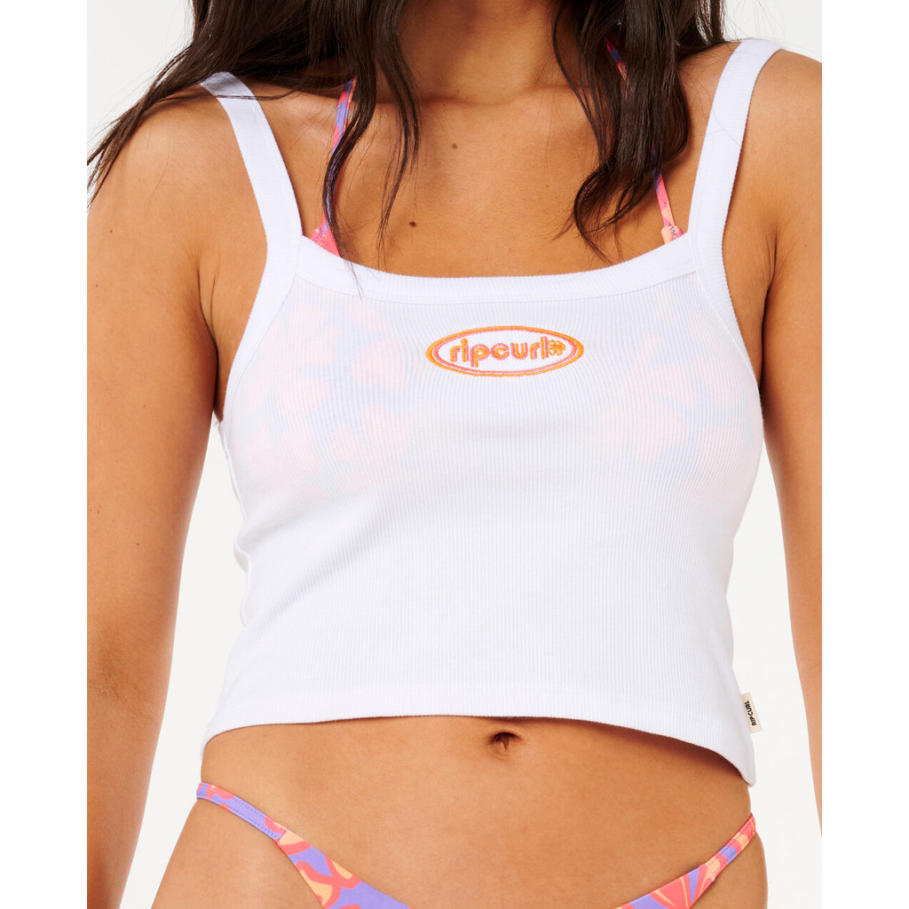 RIPCURL เสื้อกล้ามผู้หญิงสีขาว 0IBWTE NEON ISLES BABY TANK W25 — صورة 5