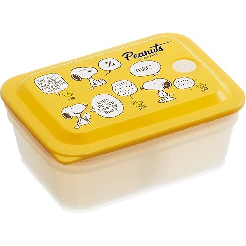 Skater lunch box Antibacterial fluffy 450ml packing integrated 1-stage with air valve Snoopy Peanuts