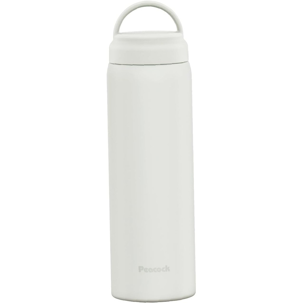 The-peacock AKZ-60 W Peacock Water Bottle, 20.3 fl oz (600 ml), Vacuum Insulated, Insulated, Cold In