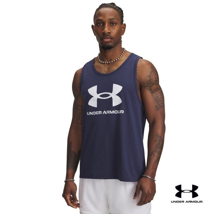 Under Armour เสื้อกล้ามสำหรับผู้ชาย UA Logo ราคา ถูกที่สุด ดีลบีเคเค