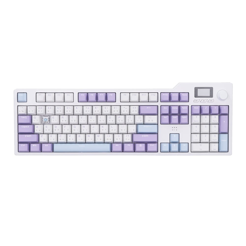 WIRELESS KEYBOARD (คีย์บอร์ดไร้สาย) AJAZZ AK35I PRO V2 (MOUNTAIN MIST) (SEA SALT SWITCH RGB EN/TH)