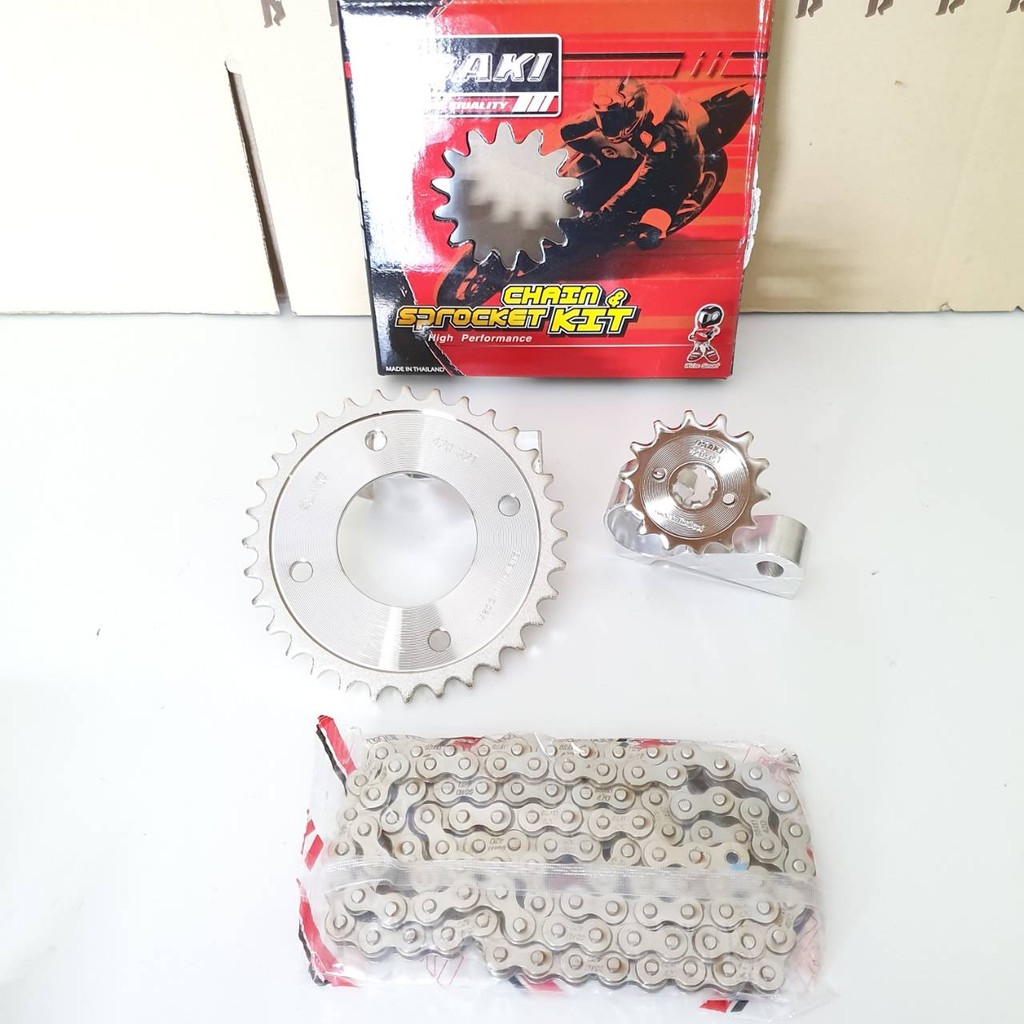 ชุดโซ่สเตอร์ เลส 420 14-32-106L OSAKI MADE IN THAILAND WAVE110i / WAVE125ปลาวาฬ / WAVE125R / WAVE125