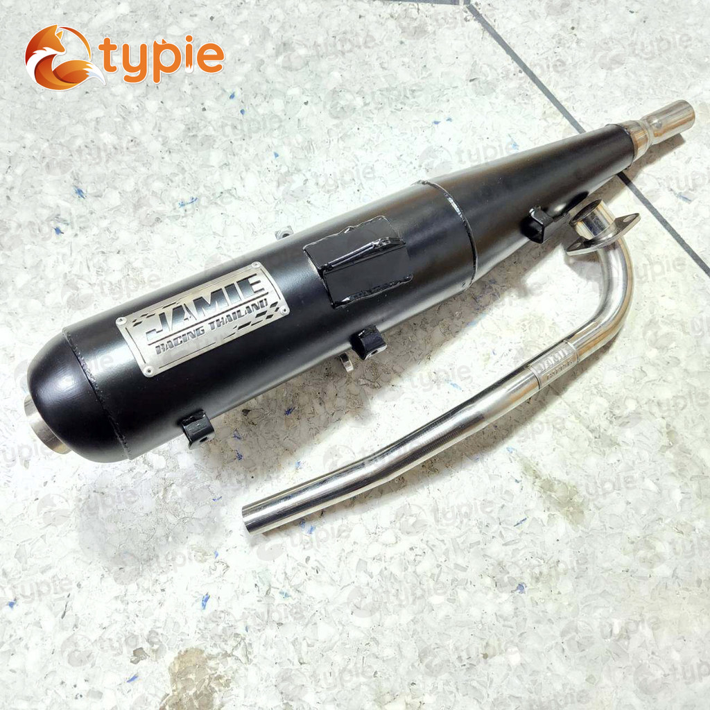 JAMIE จะมัย ป้ายสแตนเลส แท้100% ท่อทรงเดิม ผ่าหมก WAVE110i ท่อผ่าเวฟ110i ปี 2014-2020 QTP