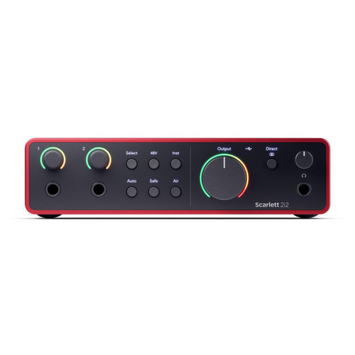 Focusrite Scarlett 2I2 อินเทอร์เฟซเสียง Usb รุ่นที่ 4 สําหรับการบันทึกการเขียนแบบไลริก การสตรีมและพอ